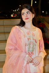 Peach Petal Suit – Floral Sophistication